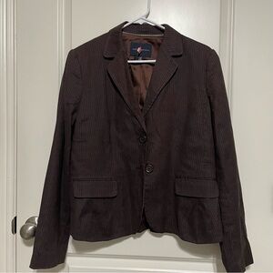 Banana Republic Brown Pinstripe Blazer
